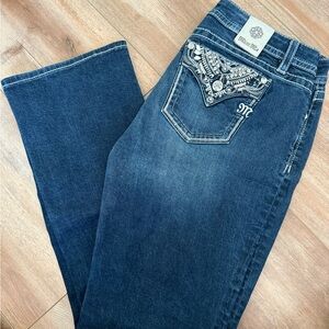 Chloe Dark Blue Flare Jeans